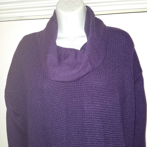 Calvin Klein Purple Cowl Neck Sweater - Picture 2 of 7